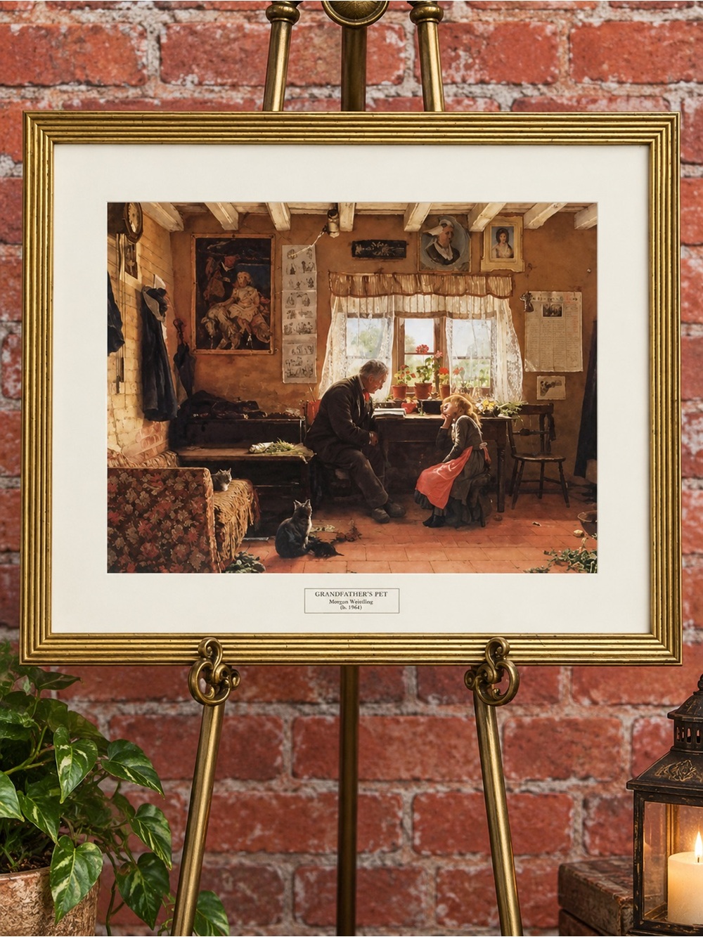 Framed William H. Snape "Gradfather"s Pet "